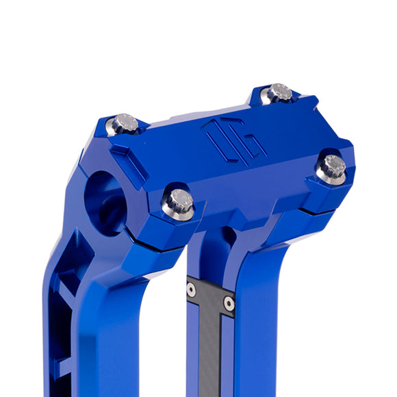OG Blue Performance Top Clamp on OG Blue Performance Riser Legs
