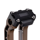 OG Black Performance Digital Gauge Top Clamp on OG Bronze Performance Riser Legs