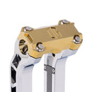 OG Gold Plating Performance Top Clamp on OG Chrome Performance Riser Legs