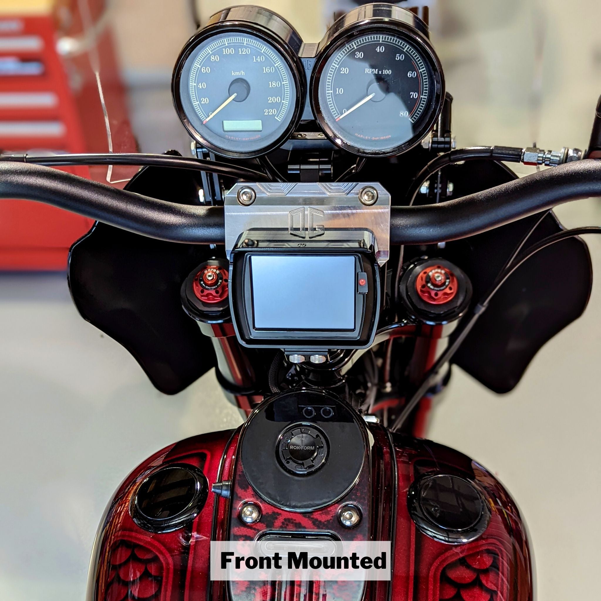 OG Power Vision front mount for motorcycle handlebars