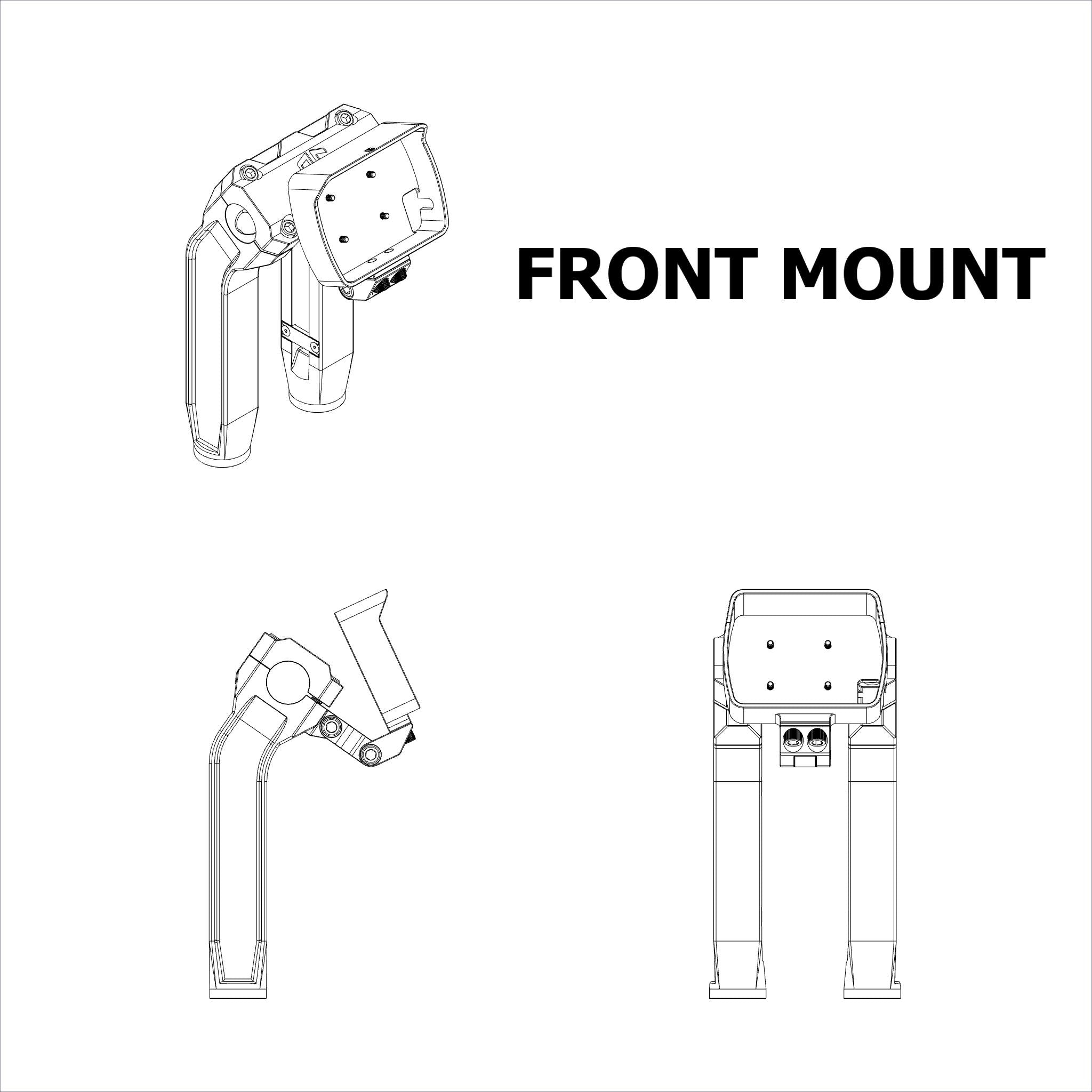 OG Power Vision front handlebar mount for e‑bike display