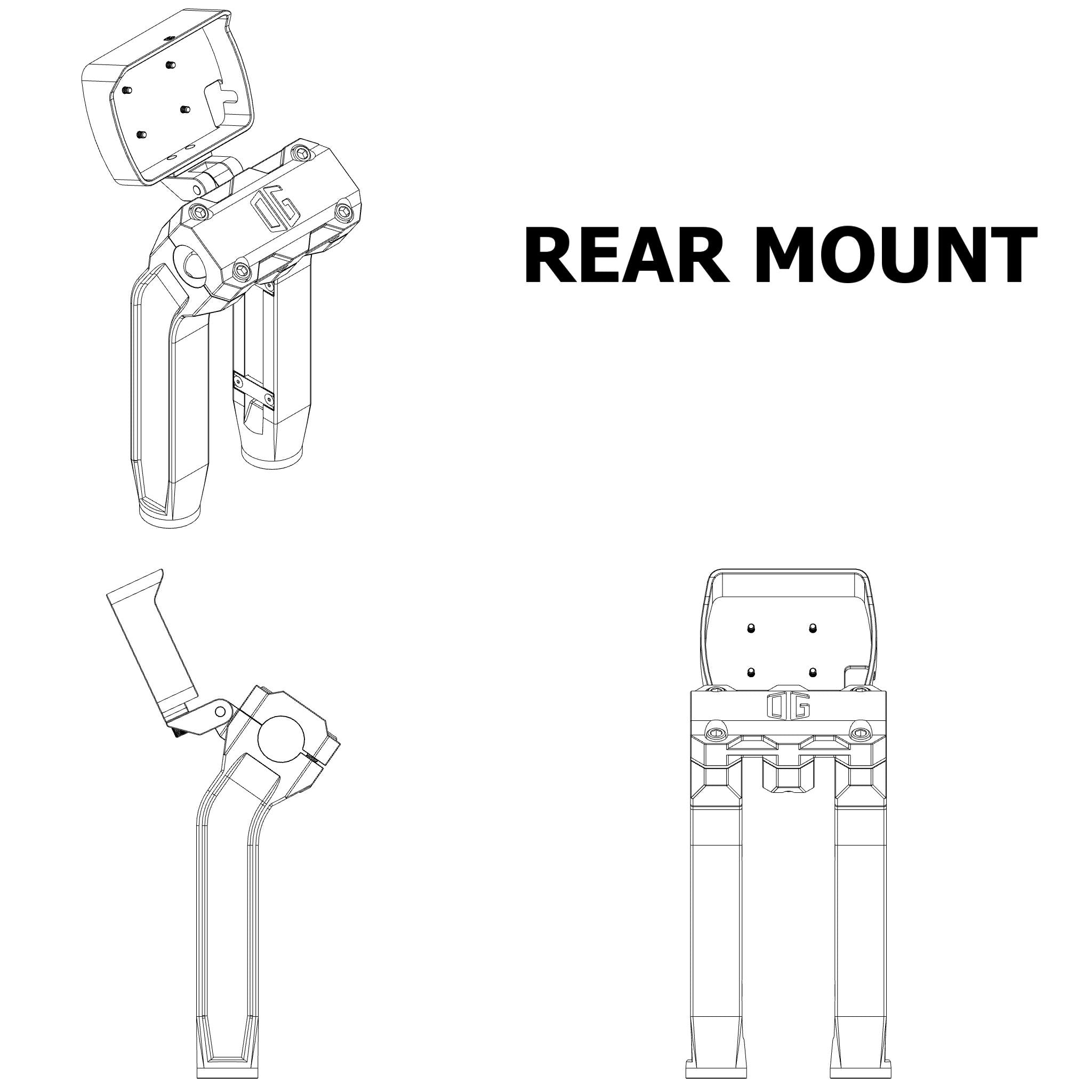 OG Power Vision rear mount bracket
