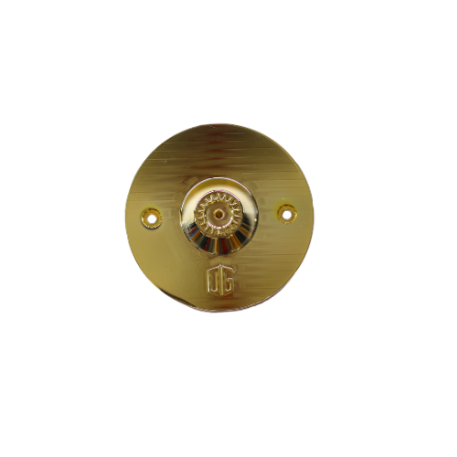 OG Quad Lock gold-plated reversible gauge block-off plate