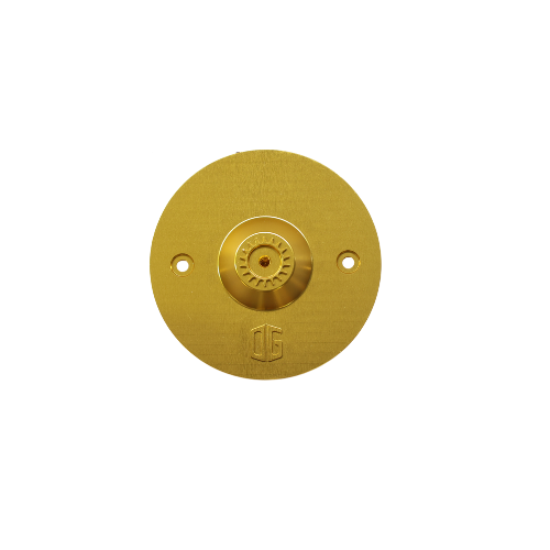 Gold OG Quad-Lock reversible gauge block-off plate