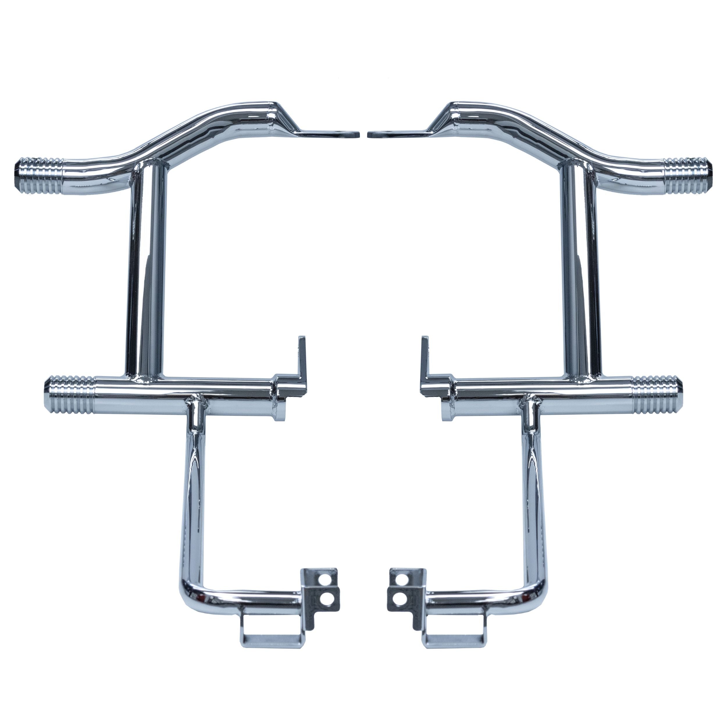Chrome rear crash bar for Harley‑Davidson bagger