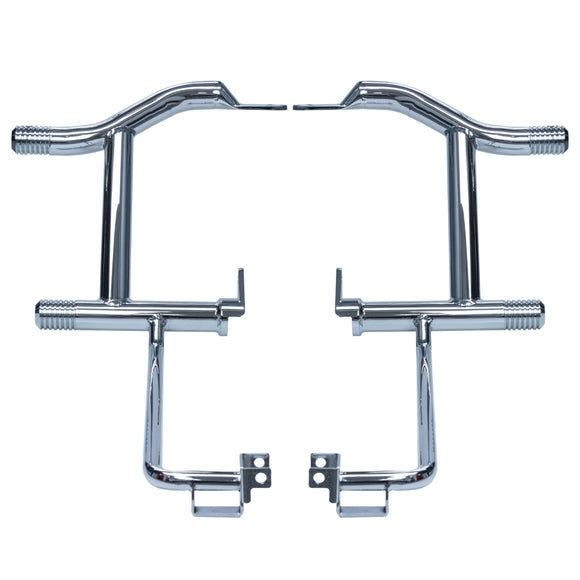 Chrome rear crash bar for Harley‑Davidson bagger