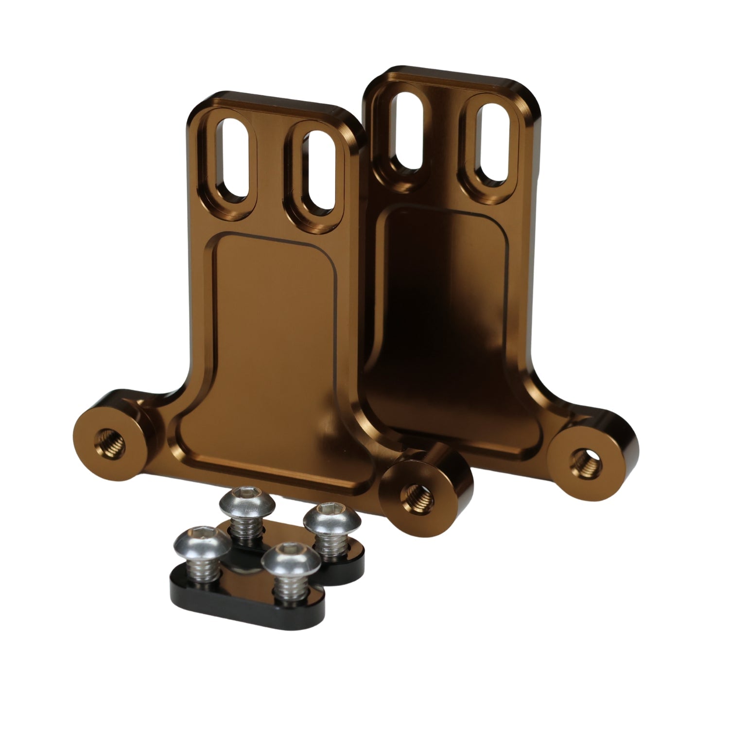 Bronze billet bagger fender replacement bracket kit with mounting hardware