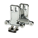 Chrome billet bagger fender replacement bracket kit with mounting hardware