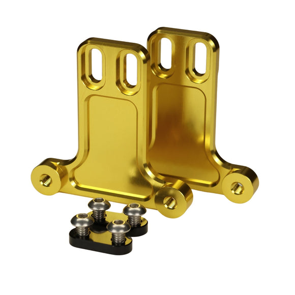 Gold billet bagger fender replacement bracket kit for motorcycle