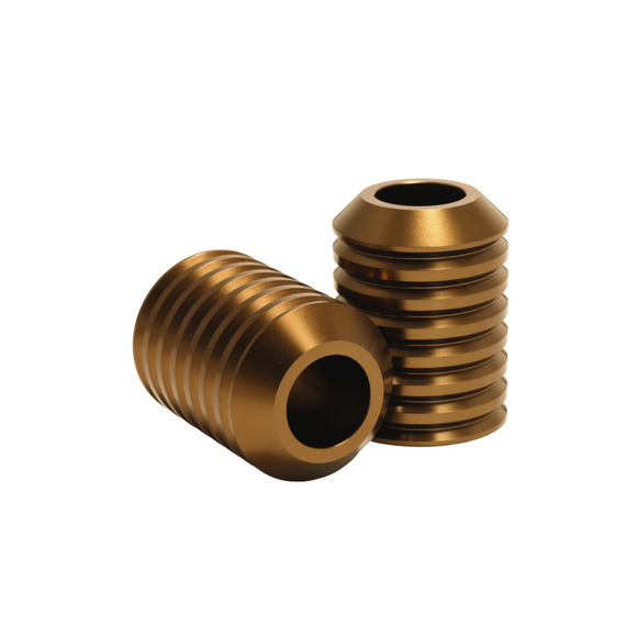 Bronze billet replacement crash bar sliders for motorcycles