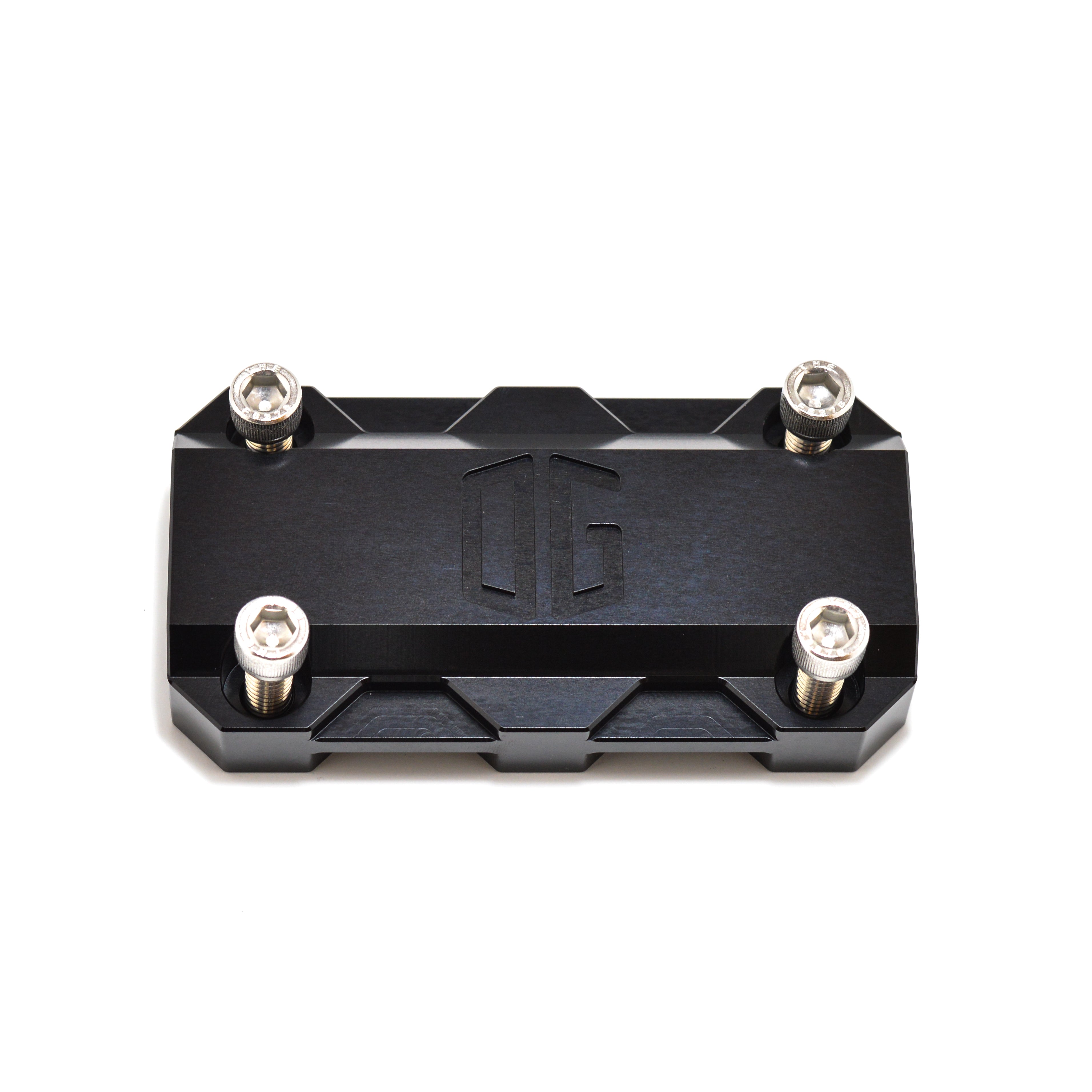 OG Risers top clamp — black anodized CNC 6061‑T6 aluminum