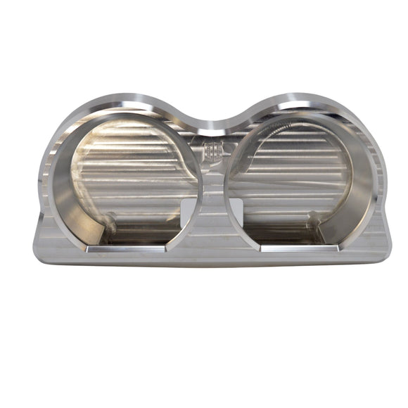 Polished billet aluminum dual gauge bezel for Road Glide