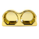 Gold-plated billet gauge bezel for Road Glide