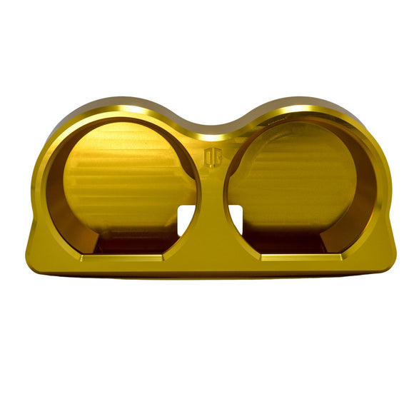 OG gold billet dual-gauge bezel for Road Glide motorcycle