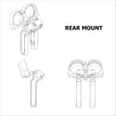 OG Road Glide rear-mount billet dual-gauge bezel