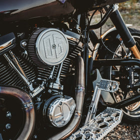 OG Round Air Cleaner Cover-Classic installed on a 2024 Road Glide FLTR Mystic Shift