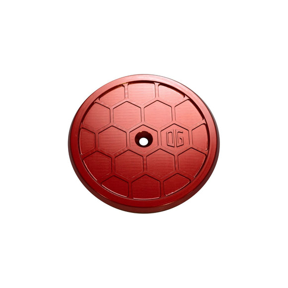 OG round honeycomb motorcycle air cleaner cover red