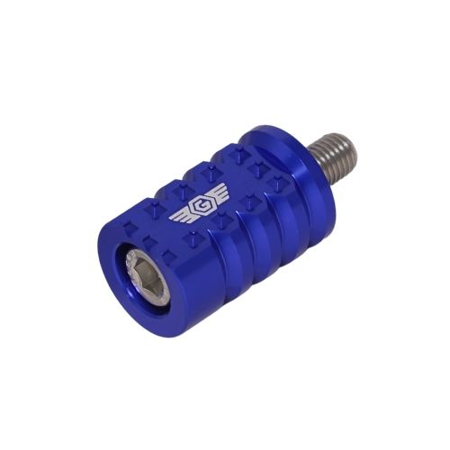 OG Shorty Gripper Shifter Peg – Blue anodized motorcycle shift peg