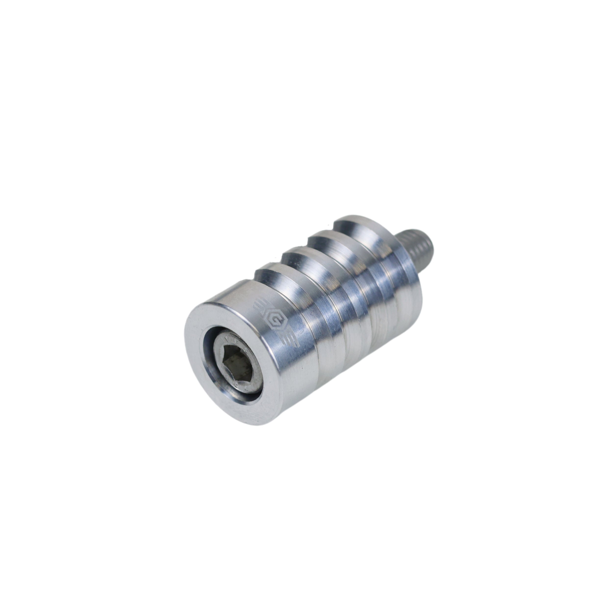 OG Indian Shorty Shifter Peg — V‑grooved 6061 T6 aluminum, chrome finish