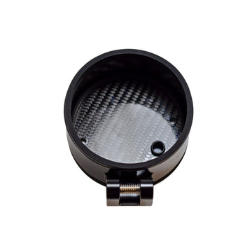 OG Single Billet Gauge Pod — black anodized gauge pod with carbon-fiber backing