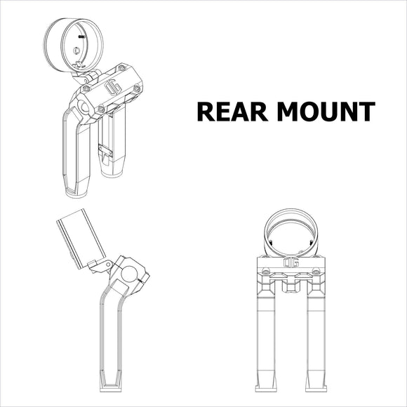 OG single gauge rear-mount bezel