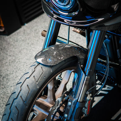 Carbon fiber front fender kit for Softail Low Rider S motorcycle