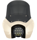 OG T-Sport fairing kit for Softail Low Rider S, White Sand Pearl, 5.75in OG X-Series LED headlight