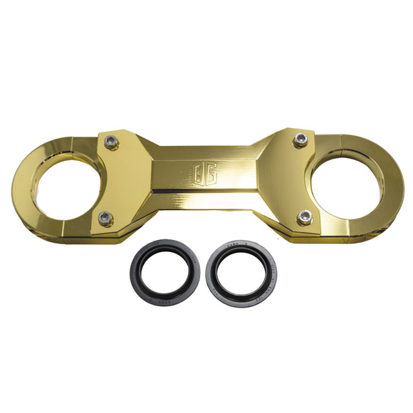 Gold-plated OG Speed 41mm touring fork brace