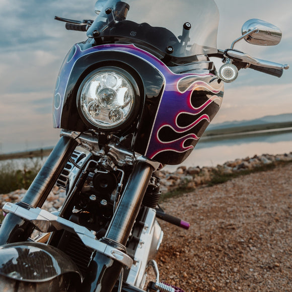 OG Speed 49mm Fork Brace installed on a 2021 Softail Standard FXST