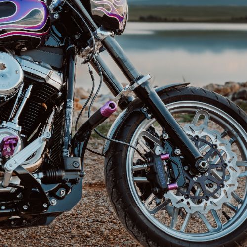 49mm motorcycle fork brace

Installed 49mm fork brace on motorcycle front fork