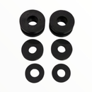 OG T-Sport Fairing Replacement Windshield Grommets Kit — black rubber lower and top grommet set