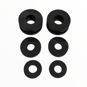 OG T-Sport Fairing Replacement Windshield Grommets Kit — black rubber lower and top grommet set