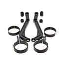 OG Touring black remote reservoir mounts and clamps for motorcycle shocks