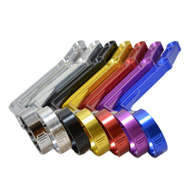 OG anodized touring remote reservoir mounts for Ohlins motorcycle shocks