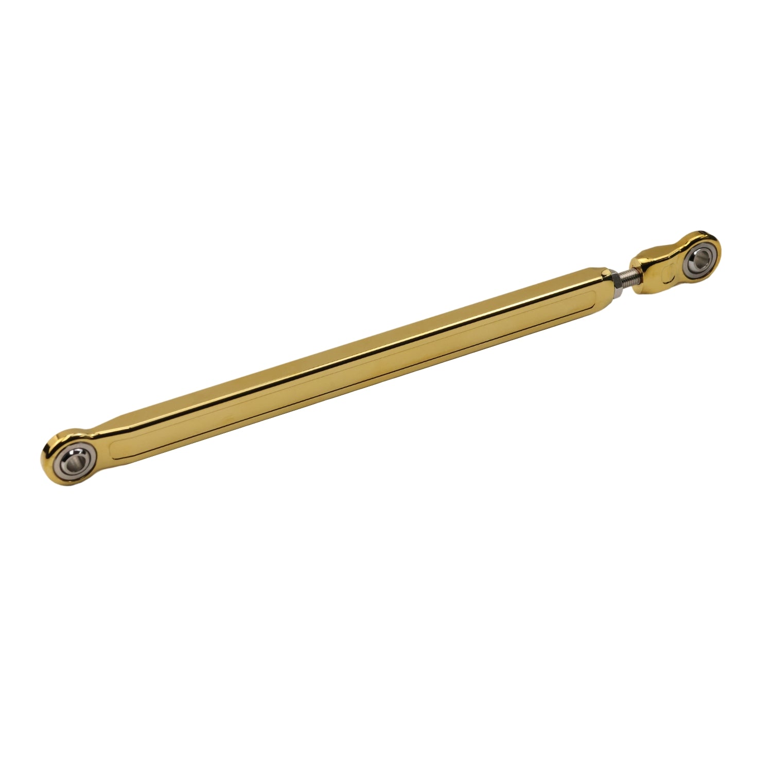 Gold-plated touring motorcycle shift linkage rod