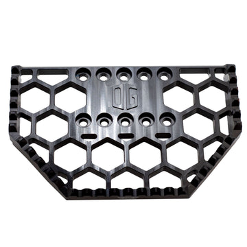 OG HoneyComp V3 Mini replacement gripper top platform, black anodized 6061 T6 aluminum