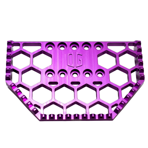 OG V3 Mini floorboard replacement gripper - purple anodized aluminum