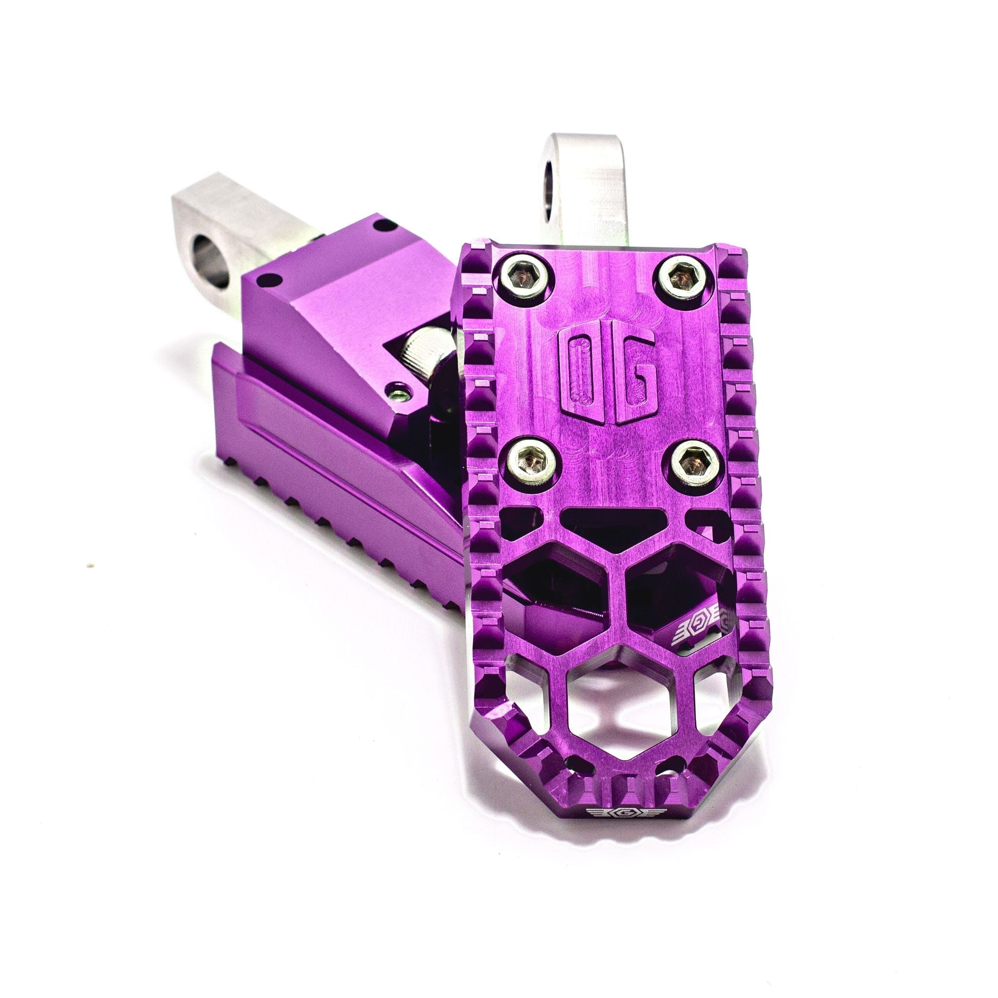 OG V3 purple mini motorcycle foot pegs