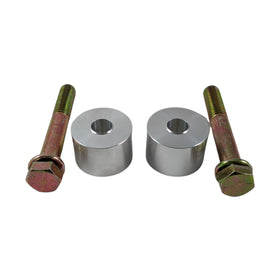 Chrome handlebar riser extensions with mounting bolts