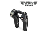 Original Garage Moto 6.5in black pullback motorcycle handlebar risers