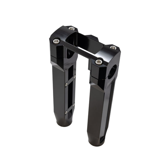 OG 8.5‑inch straight motorcycle handlebar riser in digital black