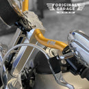 Original Garage Moto 8.5in gold straight motorcycle handlebar riser