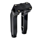 OG 8.5" Pull Back Risers — Original Garage Moto black CNC‑machined handlebar risers with integrated wire routing