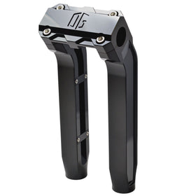 OG 10.5" Pull Back Risers — black CNC aluminum motorcycle handlebar risers