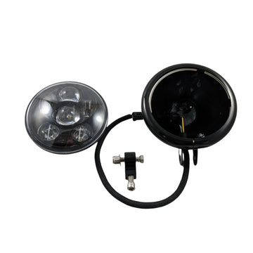 OG Dyna Fatbob 5.75-inch LED headlight conversion kit with CNC billet bracket