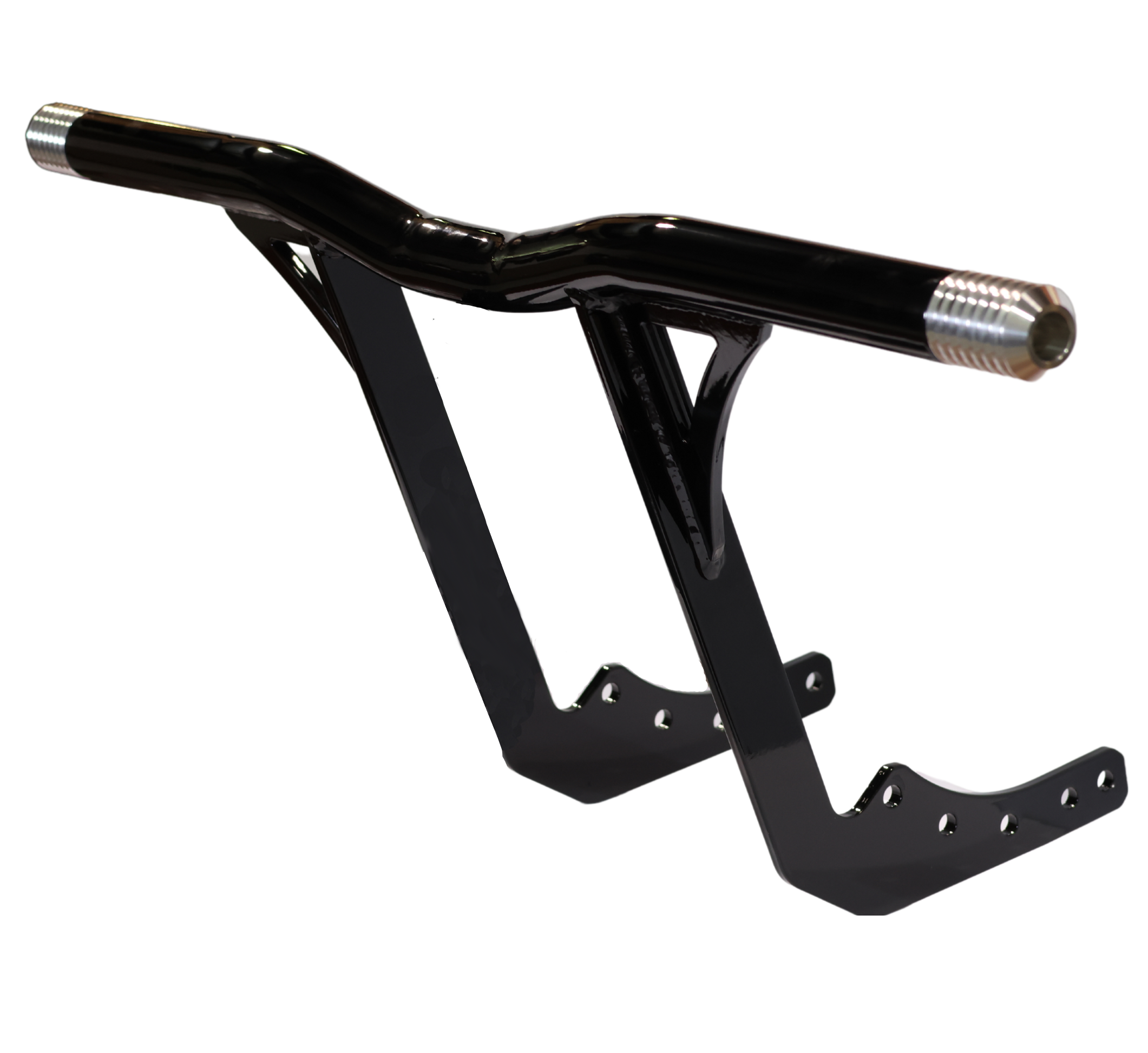 Harley-Davidson M8 Softail highway peg crash bar, gloss black