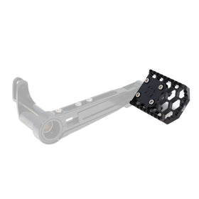 OG HoneyComp V3 brake pedal gripper kit — black anodized, fits adjustable brake arm for Harley‑Davidson Touring and M8 Softail