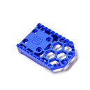 Blue HoneyComp V3 replacement motorcycle footpeg gripper