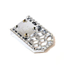 OG HoneyComp V3 chrome replacement gripper footpeg plate