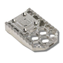 OG Honey Comp V3 replacement gripper CNC aluminum motorcycle footpeg, silver